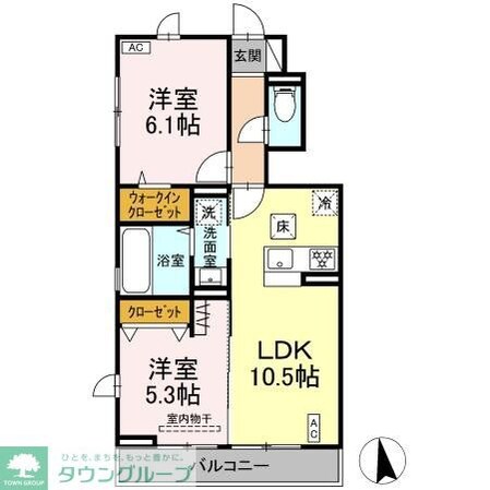 (仮称)D-ROOMすみよし台 Bの物件間取画像